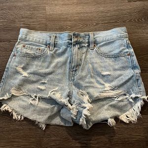Pistola Mid Rise Denim Shorts